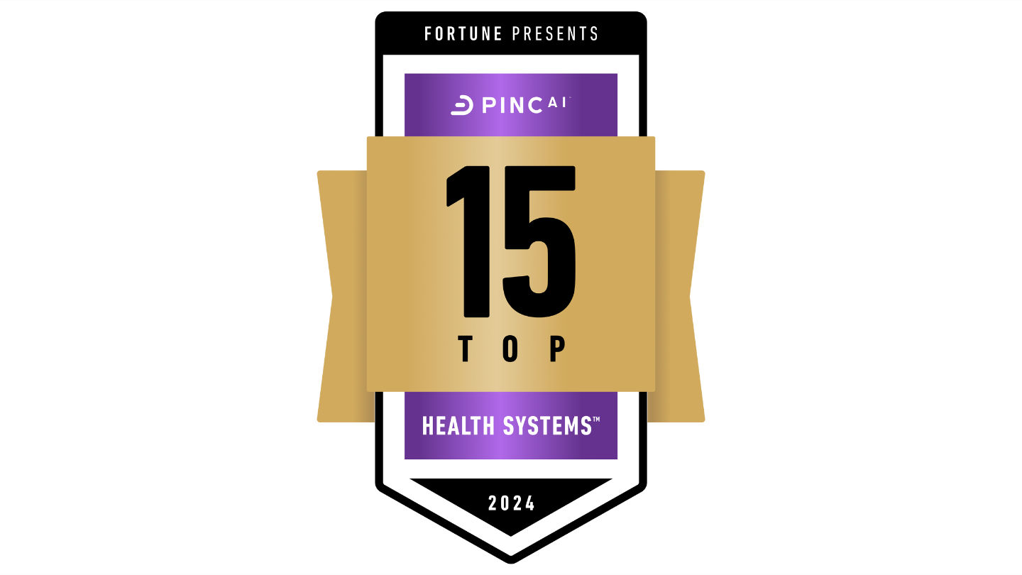 15 Top Health Systems 2024 emblem